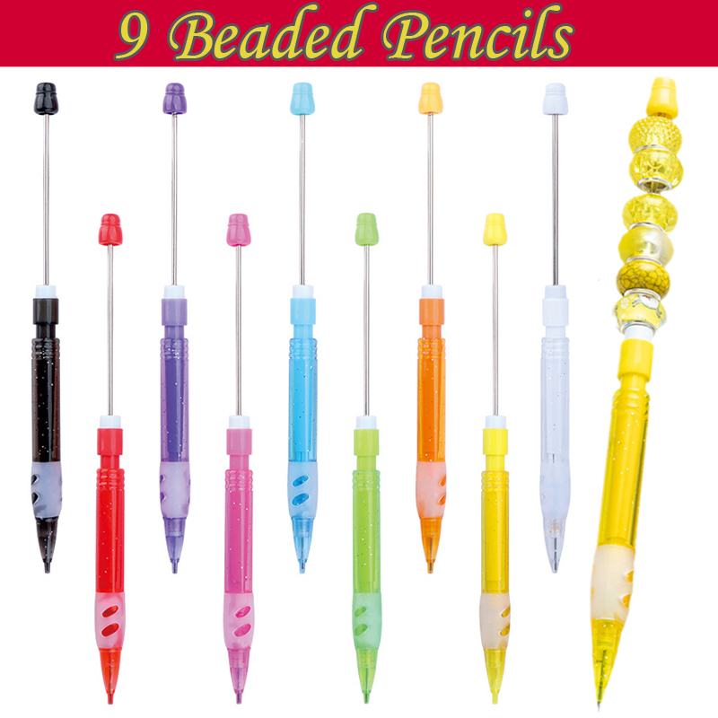 Mechanical Pencil Lead - Öğrenciler için 9 Adet DIY Boncuklu