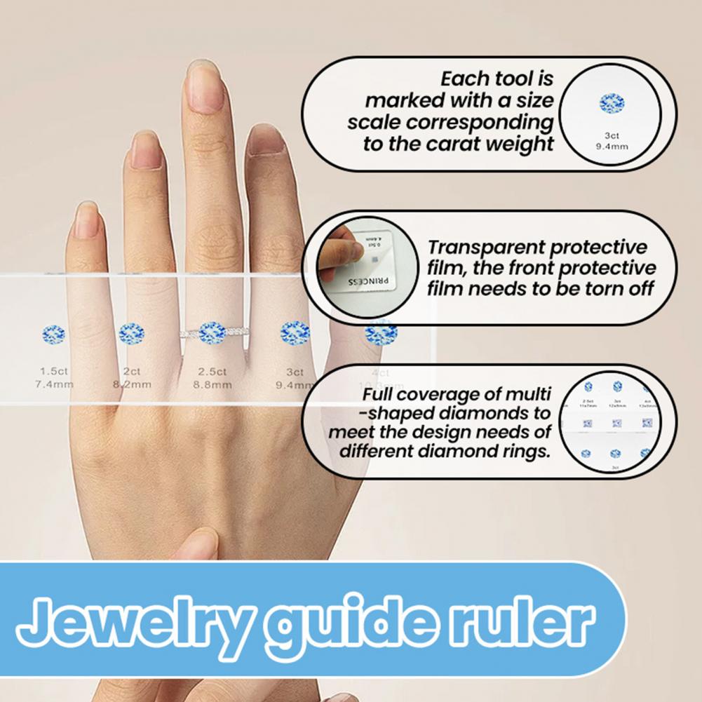 Ruler Set Transparent - Dayanıklı Cetvel Şeffaf Akrilik Ölçüm Cetveli