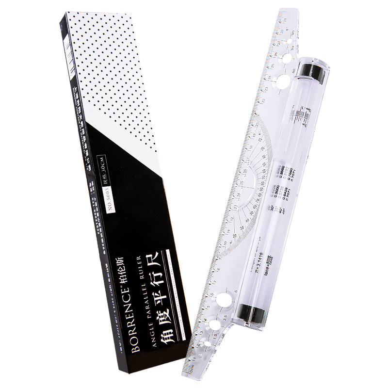 Ruler Set Transparent - 30 cm Şeffaf Paralel Rulo Cetvel