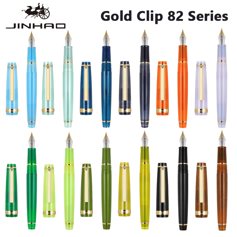 Stationery Supply Business - Jinhao 82-dolma kalem altın klip EF/F/M