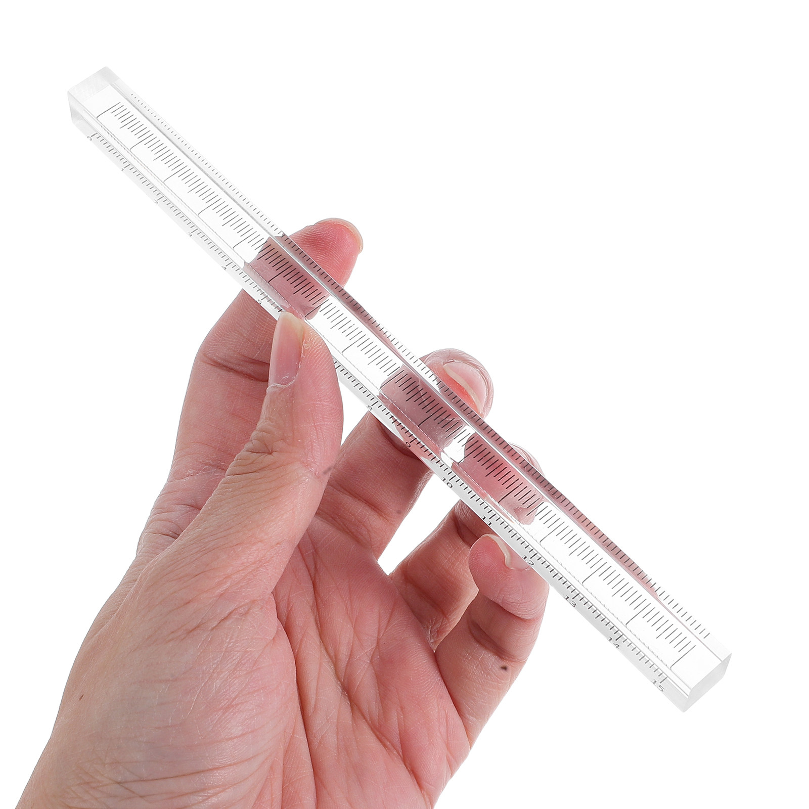 Ruler Set Transparent - 3 Parçalı Şeffaf Çizim Cetveli Seti,