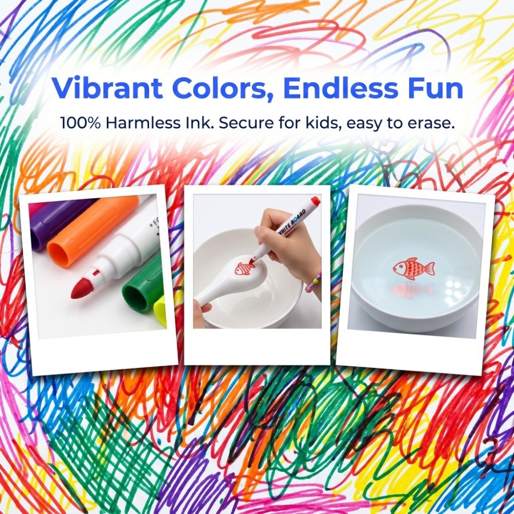 12 adet su yüzen su yüzen işar - Whiteboard Marker Set incelemesi ve fiyatı