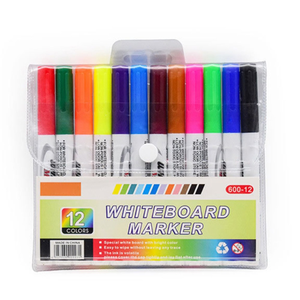 12 adet su yüzen su yüzen işar - Whiteboard Marker Set incelemesi ve fiyatı