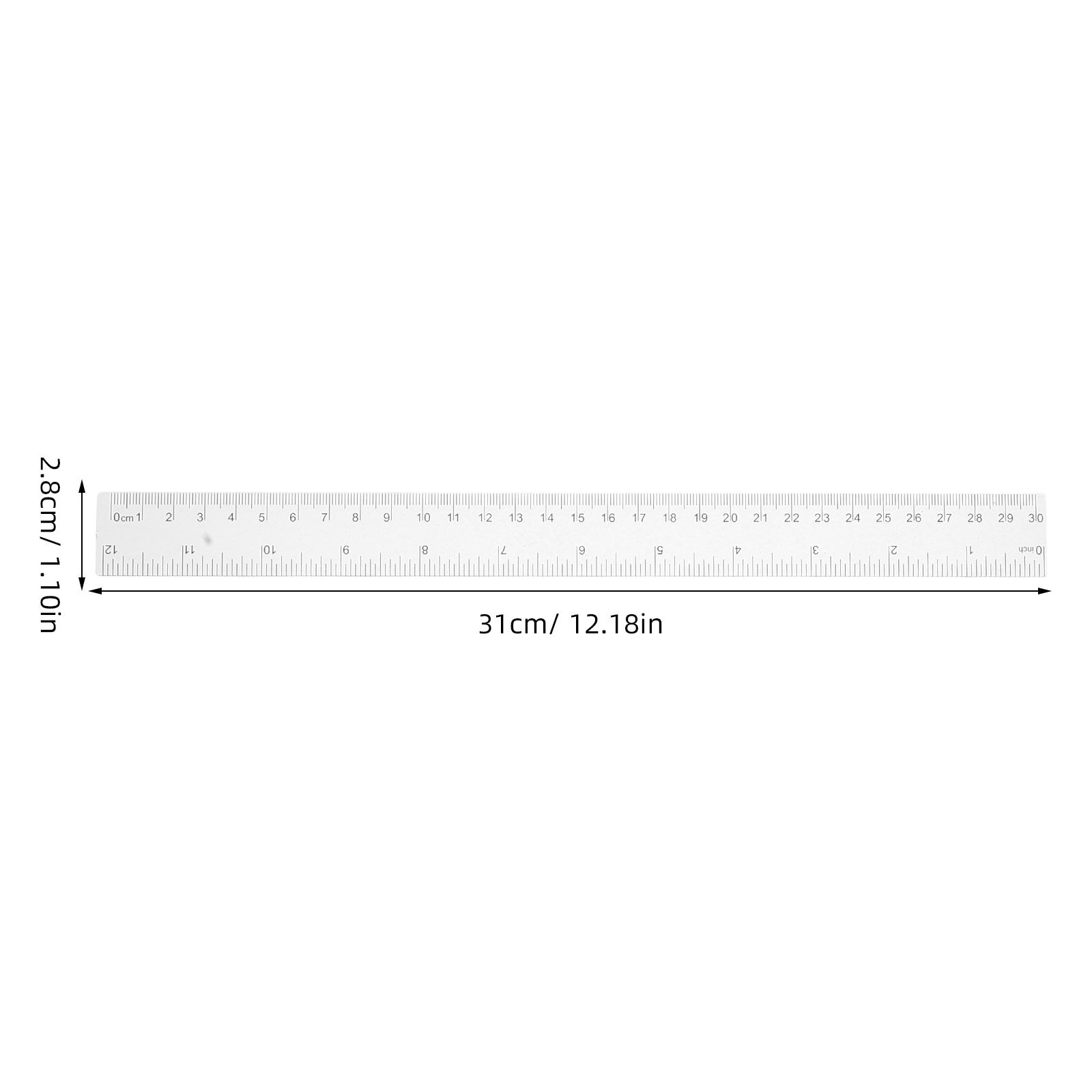 8 Parça Geometri Cetvel Seti Ş - Ruler Set Transparent incelemesi ve fiyatı