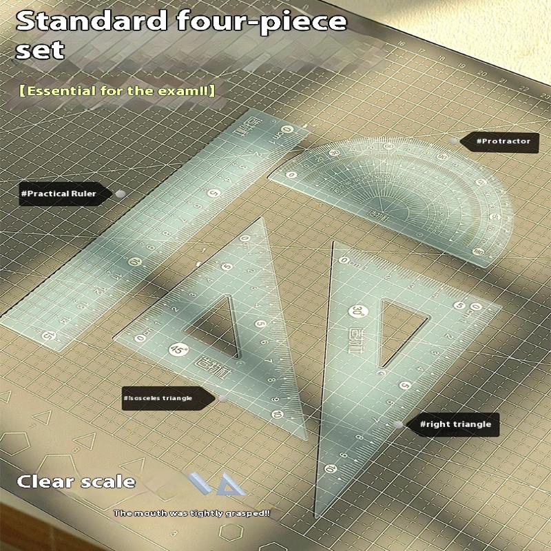 4 adet/takım 15 CM Jöle Cetvel - Ruler Set Transparent incelemesi ve fiyatı