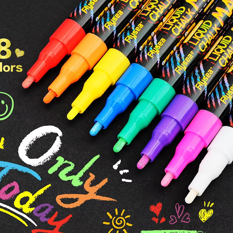 8 adet Sıvı Tebeşir İşaretleyi - Whiteboard Marker Set incelemesi ve fiyatı