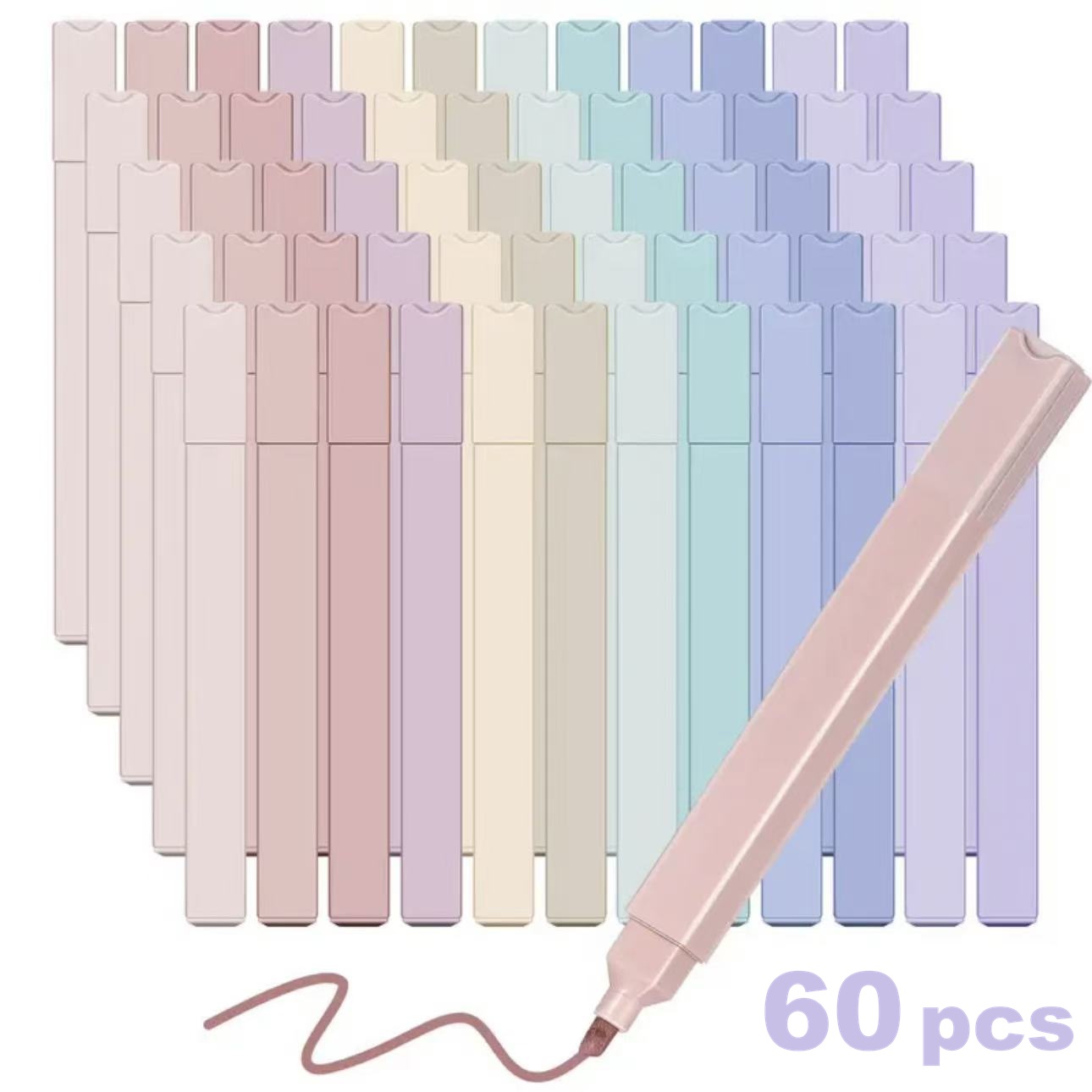 12/60 adet Estetik Fosforlu Ka - Highlighter Set Pastel incelemesi ve fiyatı