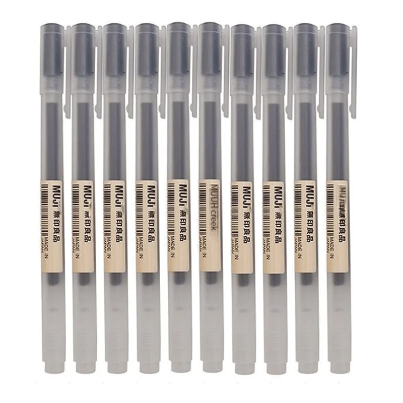 6/8 adet/takım Kawaii MUJIs Je - Muji Stationery Gel Pen incelemesi ve fiyatı