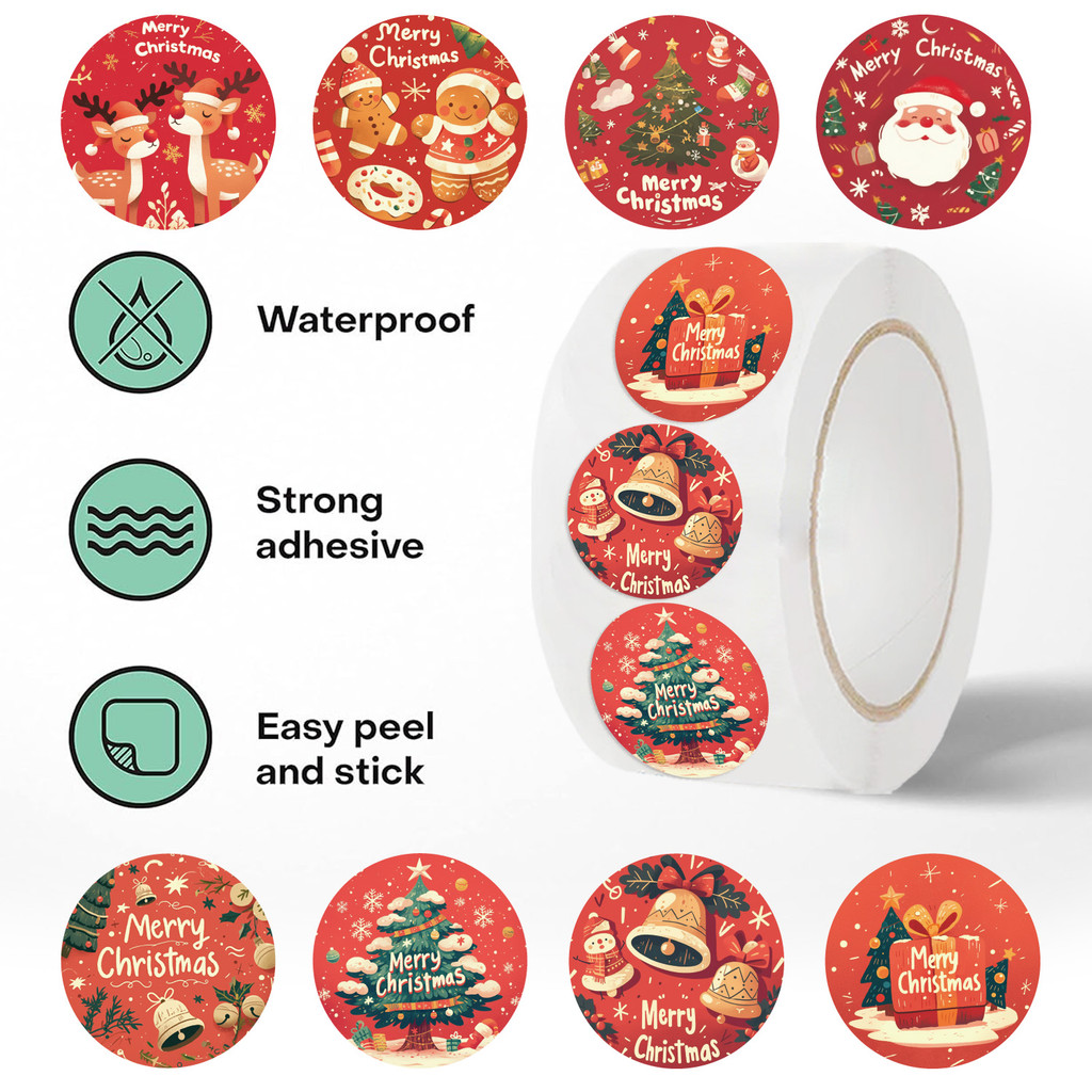 Noel Tatili Hediye Paketleme E - Sticker Label Roll incelemesi ve fiyatı