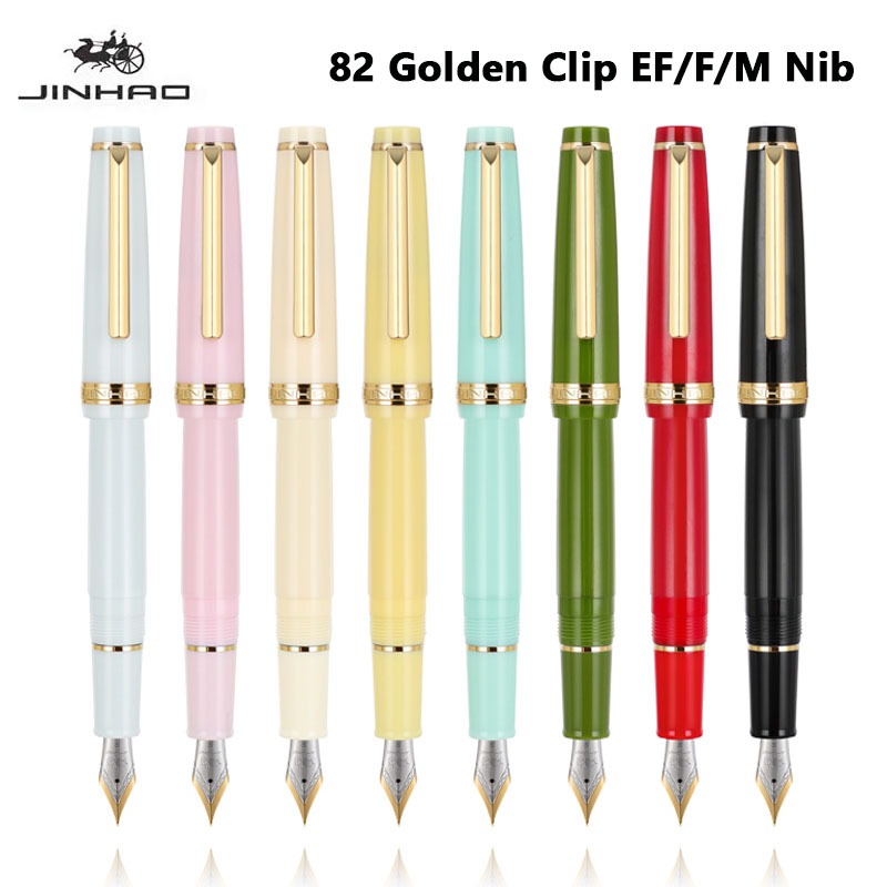 Jinhao 82-dolma kalem altın kl - Stationery Supply Business incelemesi ve fiyatı
