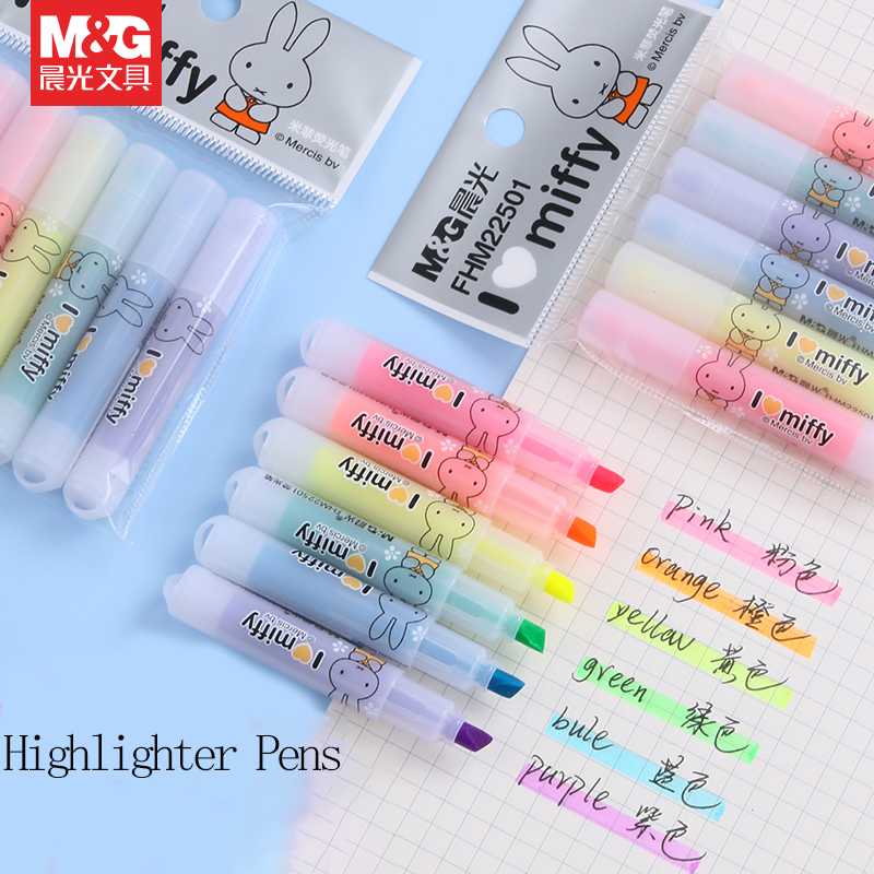M&G Fosforlu Kalem Açılı Uçlu  - Highlighter Set Pastel incelemesi ve fiyatı